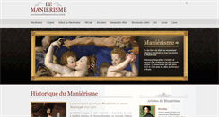 Desktop Screenshot of le-manierisme.com