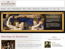 Tablet Screenshot of le-manierisme.com